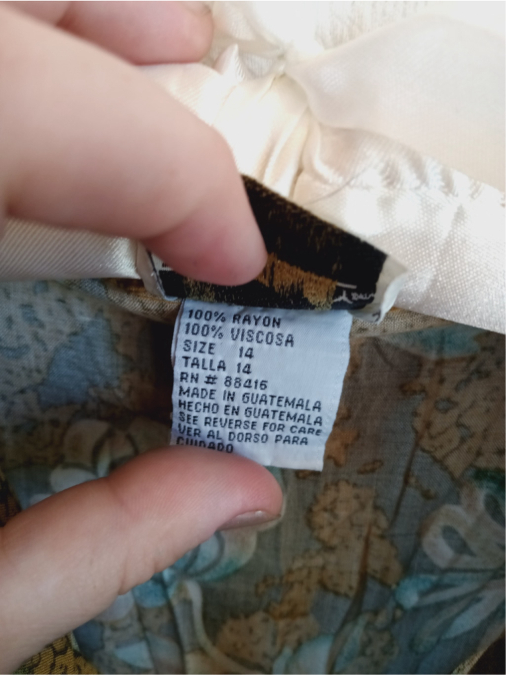 Vintage Bentley Mustard Floral button down Midi Dress 90s grunge boho earthy LG - Picture 10 of 13